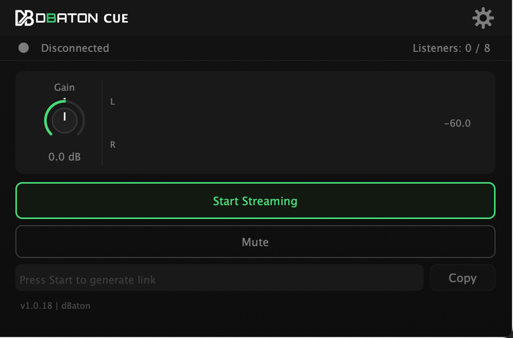 dBaton CUE plugin, disconnected and ready
